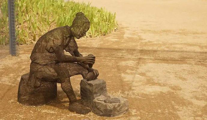 良渚文化遗址雕塑制作――简朴中见神韵,玄妙中现生命 ！